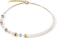 COEUR DE LION Geocube Precious Fusion Pearls Necklace