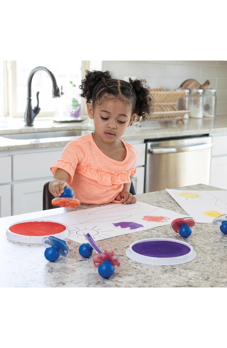 Kaplan Early Learning Company Jumbo Stamp Pads - Set of 5, Alternate, color, 