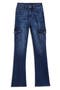 Kids' Lightening Studded Flare Leg Jeans