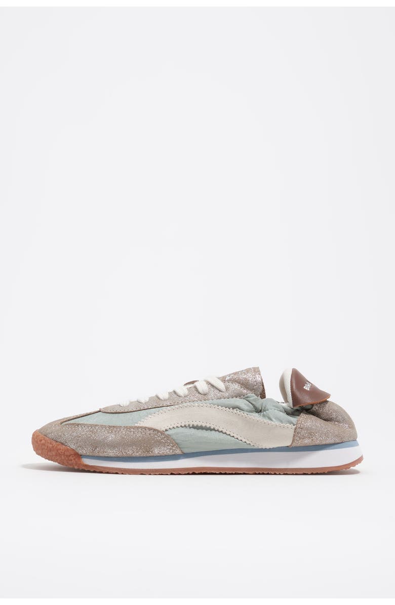 Bimba y Lola Suede & Nylon Elastic Sneakers, Main, color, Silver