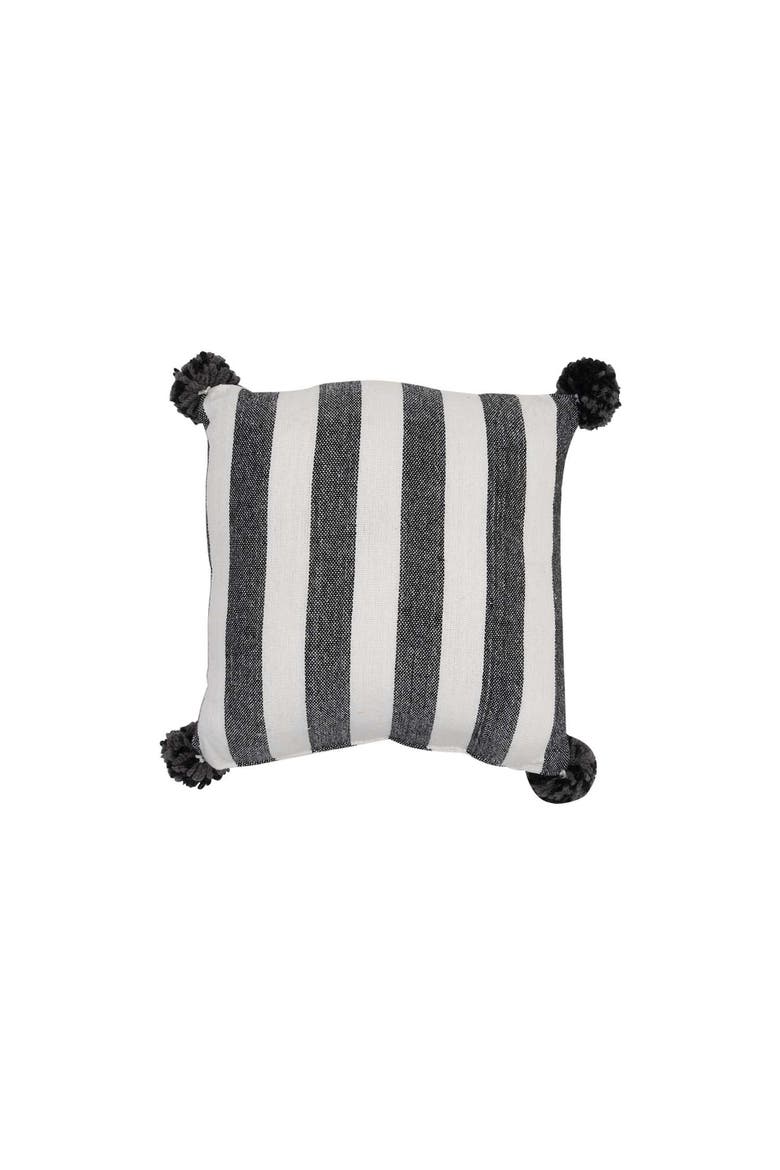 Pumpkin Head Halloween Mini Hooked Accent Pillow, Alternate, color, Black
