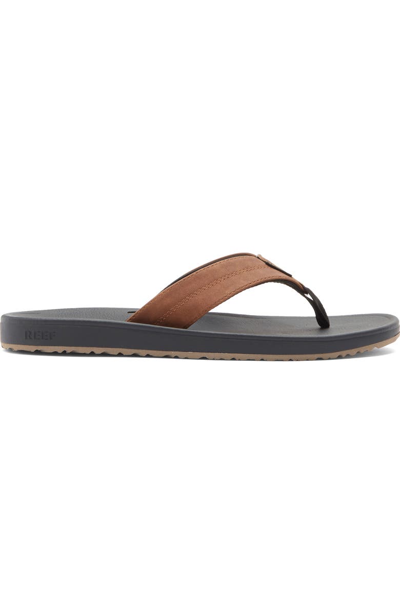 Reef Journeyer Flip Flop Sandal, Alternate, color, Black/ Brown