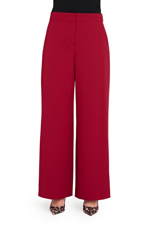 Women's Red Wide-Leg Pants | Nordstrom
