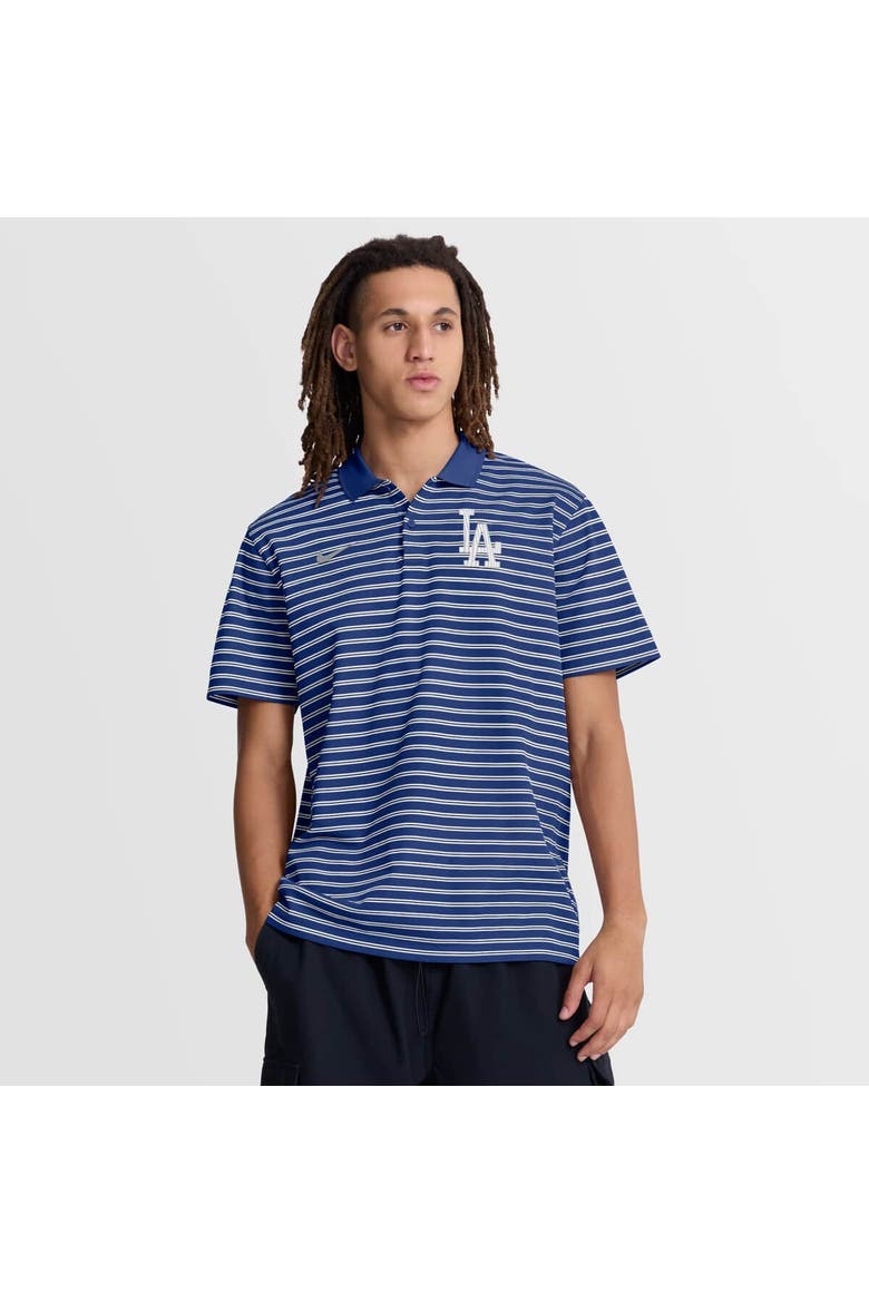 Men's Nike Royal/White Los Angeles Dodgers Striped Victory Dri-FIT Polo, Main, color, Royal