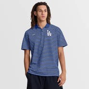 Nike Men's Nike Royal/White Los Angeles Dodgers Striped Victory Dri-FIT Polo
