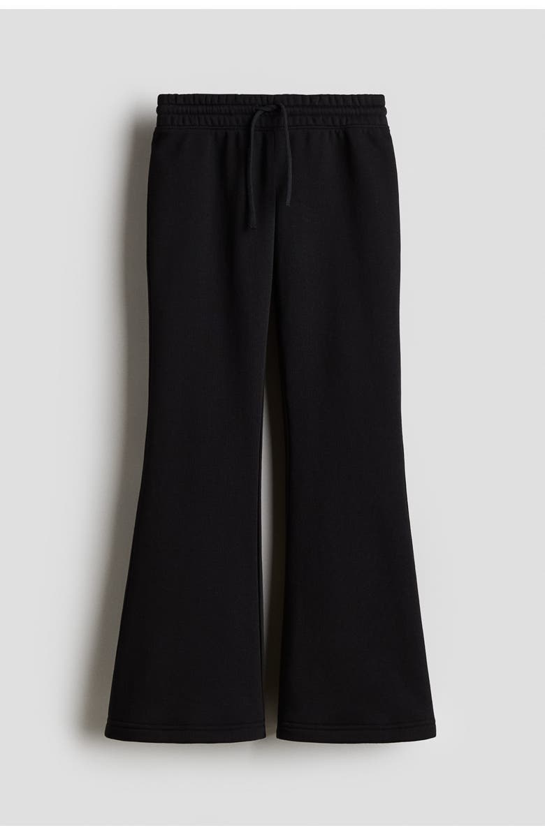 H&M Flared Joggers, Main, color, Black