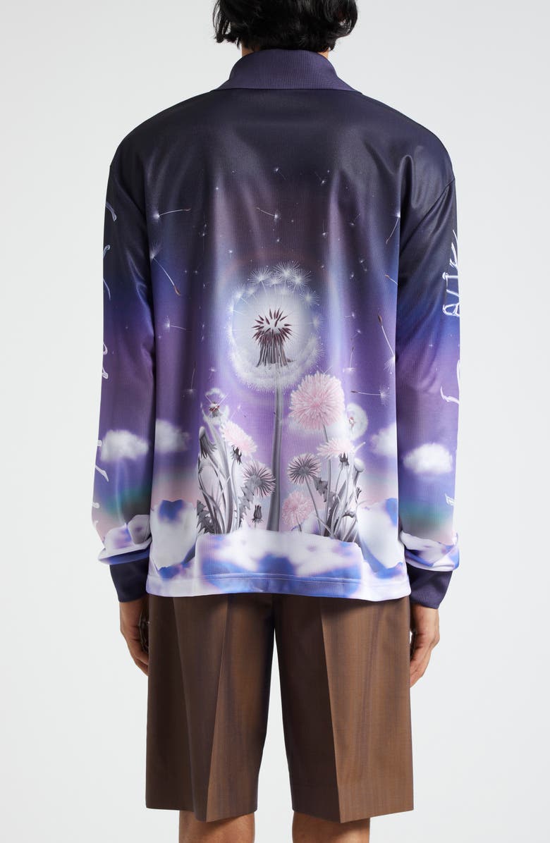 Burberry Dandelion Oversize Jersey Polo, Alternate, color, 