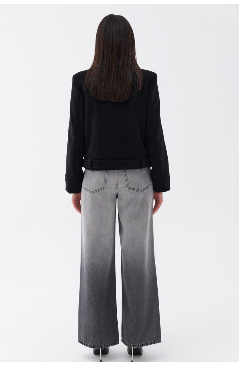 Nocturne Shoulder Pad Short Coat, Alternate, color,