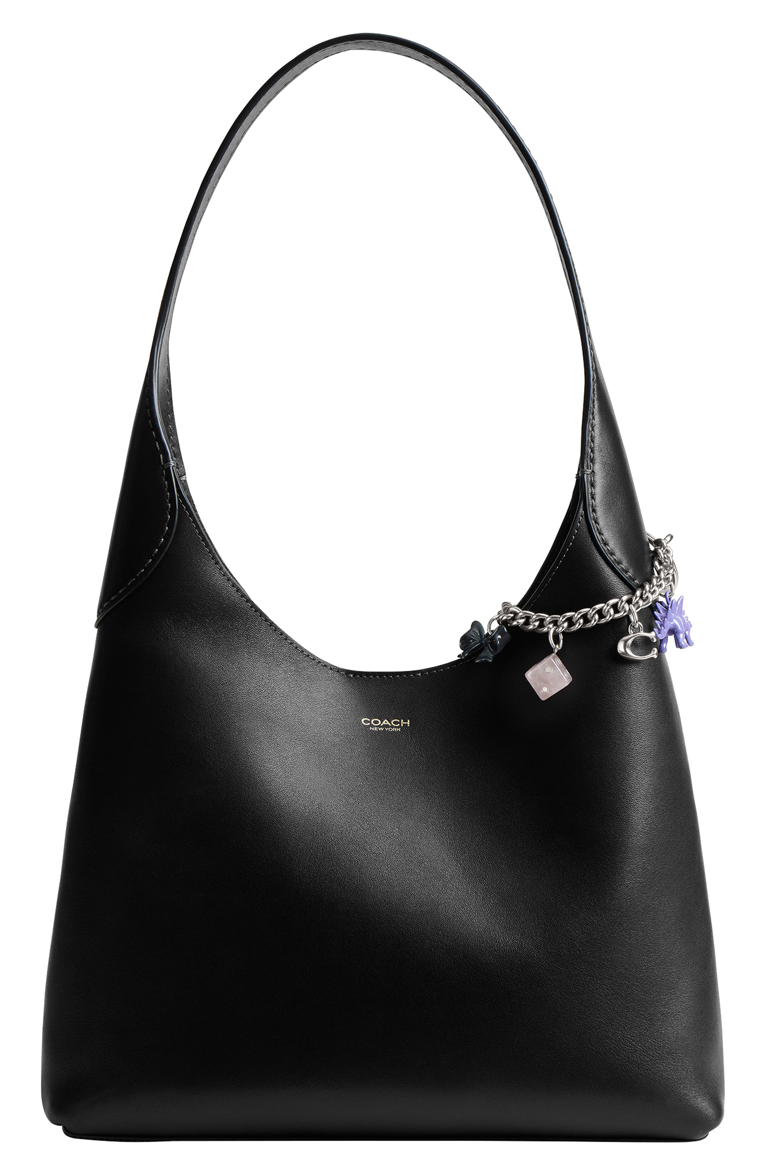 COACH Motif Chain Bag Charm, Alternate, color, Lh/ Multi