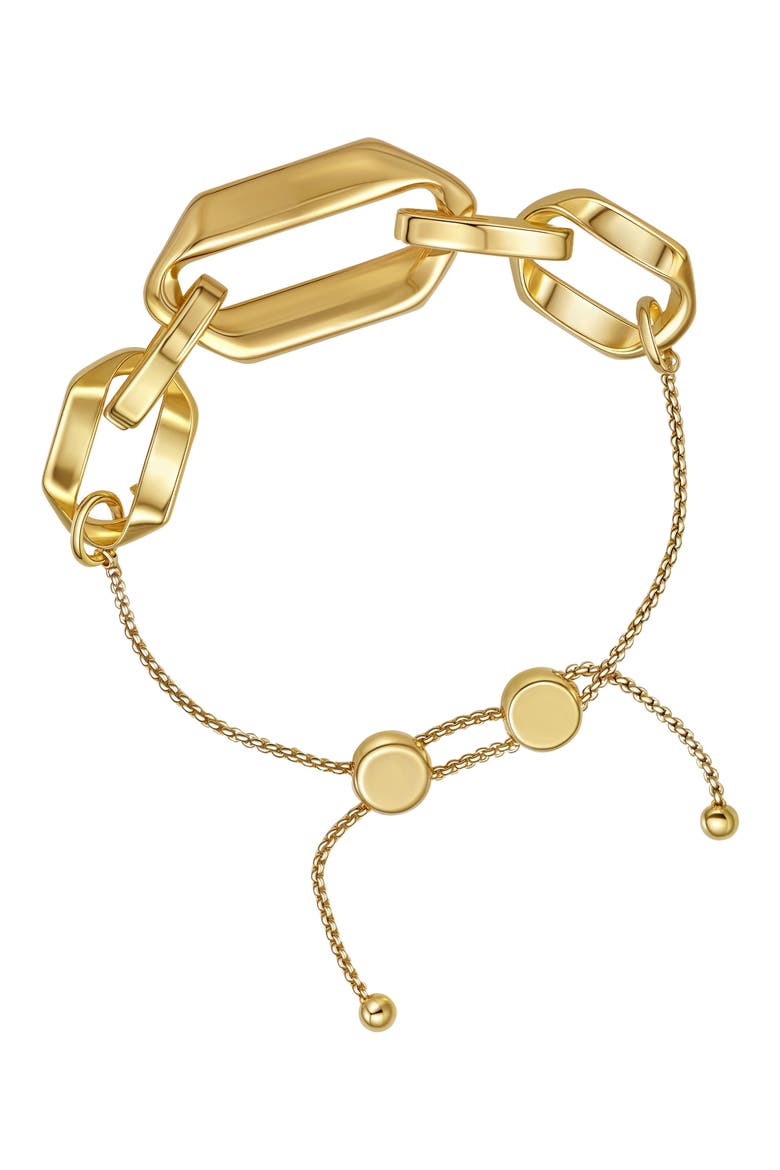Chunky Link Slider Bracelet, Alternate, color, GOLD