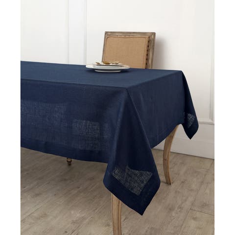 Linen Tablecloth for Dining Table, Holiday and Everyday Dining Table Decor - Fete