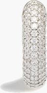 YOJ Pave Huggie Hoop In Silver