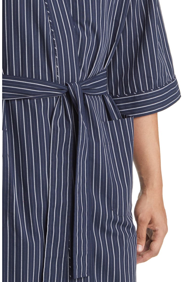 Sunset Blues Stripe Robe, Alternate, color, DARK NAVY