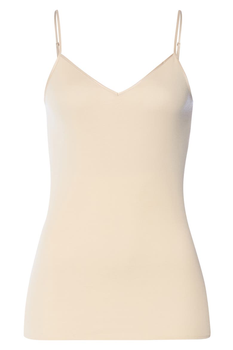 Cotton Seamless Spaghetti Camisole, Alternate, color, SUMMER SAND