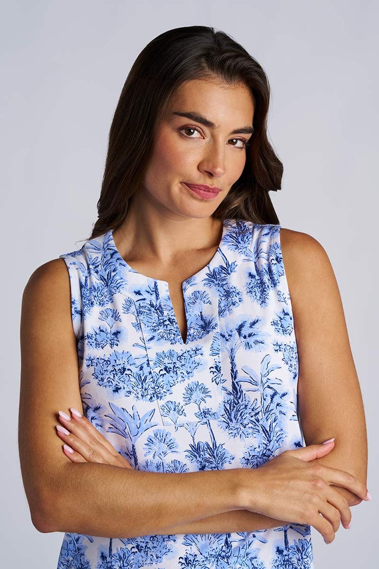 Oceanside Tank Dress, UPF 50+ Sun Protection, Alternate, color, Periwinkle Purple