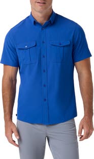 Mizzen+Main Leeward Tailgate Short Sleeve Performance Button-Up Shirt