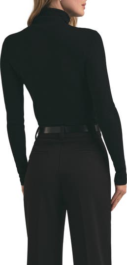 Amelia Rib Merino Wool Turtleneck Top