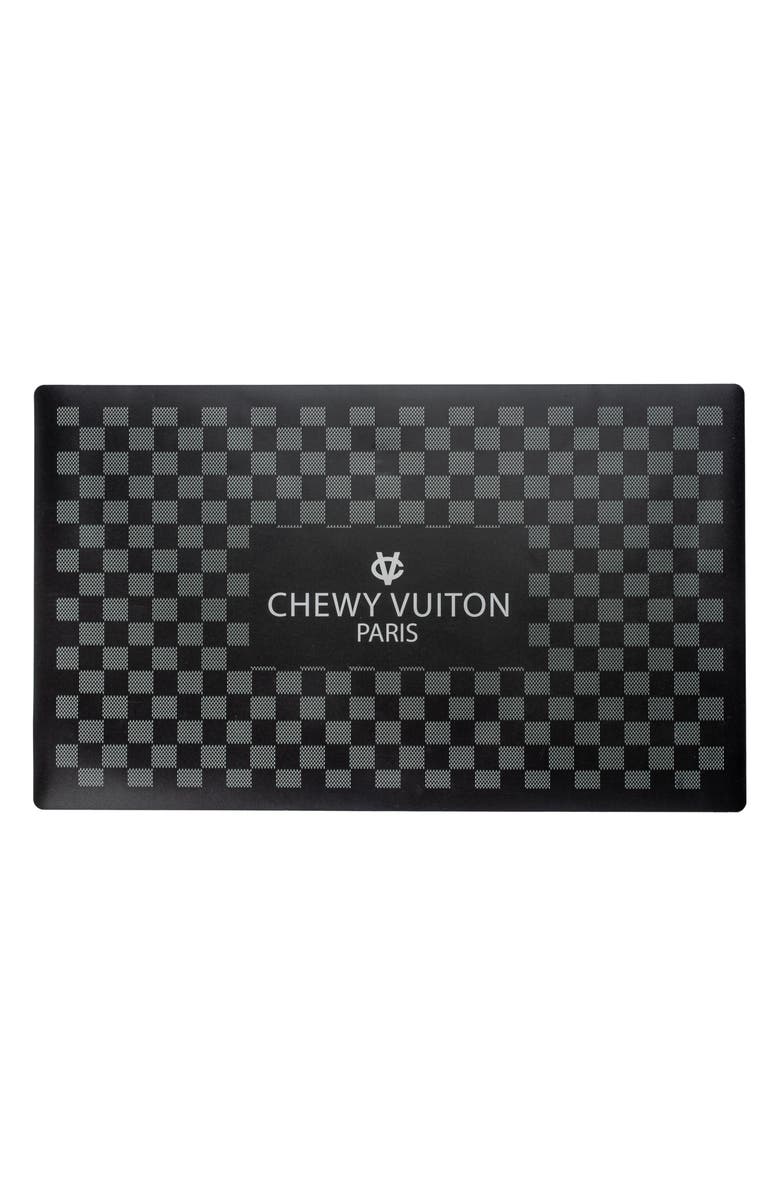 Haute Diggity Dog Chewy Vuiton Placemat, Main, color, Black Checker