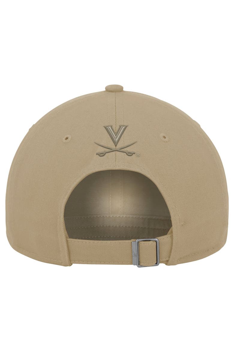 Men's Nike Beige Virginia Cavaliers Club Adjustable Hat, Alternate, color, Beige