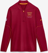 Nike Men's Nike Burgundy Washington Commanders Sideline Logo Glory Midweight Dri-FIT Half-Zip Pullover