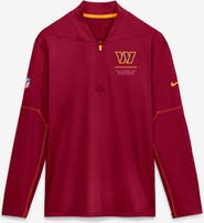 Nike Men's Nike Burgundy Washington Commanders Sideline Logo Glory Midweight Dri-FIT Half-Zip Pullover