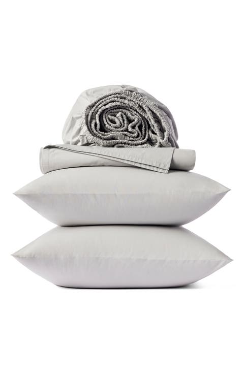 300 Thread Count Organic Cotton Percale Sheet Set