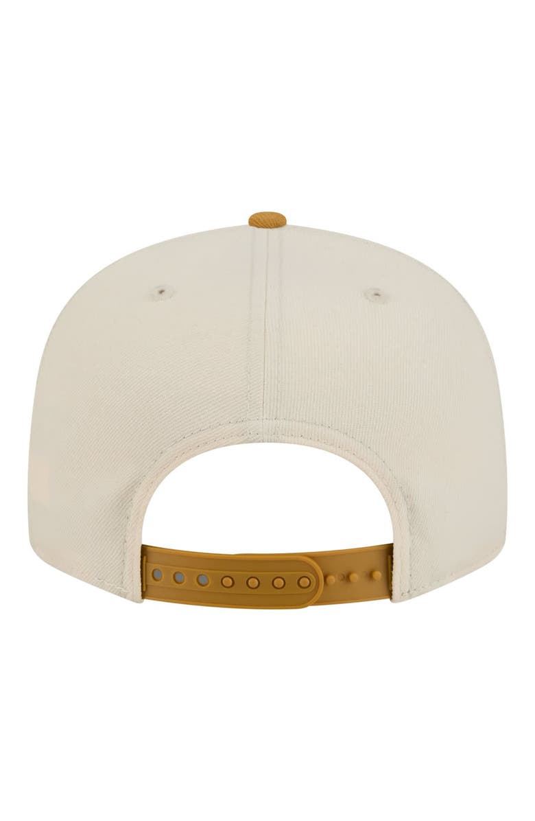 New Era Men's New Era Cream/Tan New York Knicks Two-Tone Color Pack 9FIFTY Snapback Hat, Alternate, color,