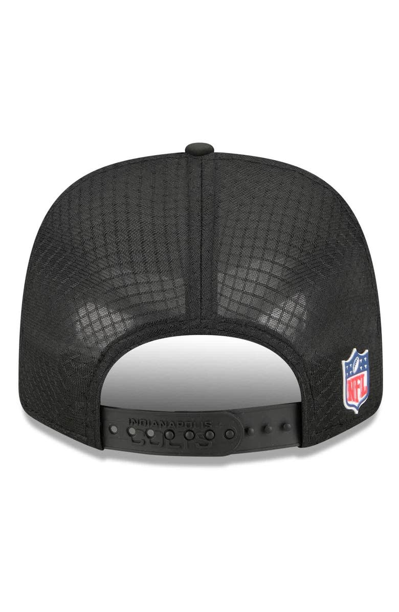 New Era Men's New Era Black Indianapolis Colts 2025 Sideline  9SEVENTY Trucker Adjustable Hat, Alternate, color, 