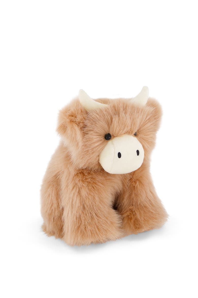 Hilda the Highland Cow 9" Plush Duo, Alternate, color, Caramel & Beige