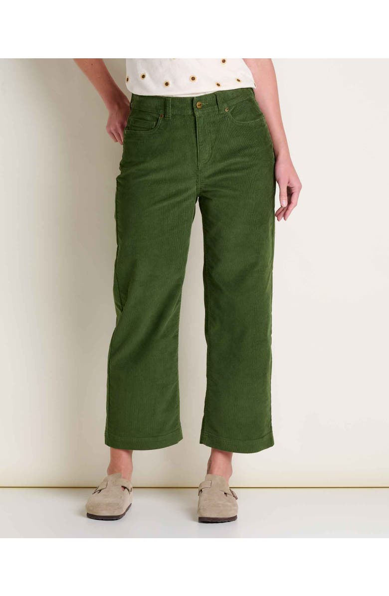 Toad & Co Coaster Cord Wide Leg Pant, Main, color, Epidote