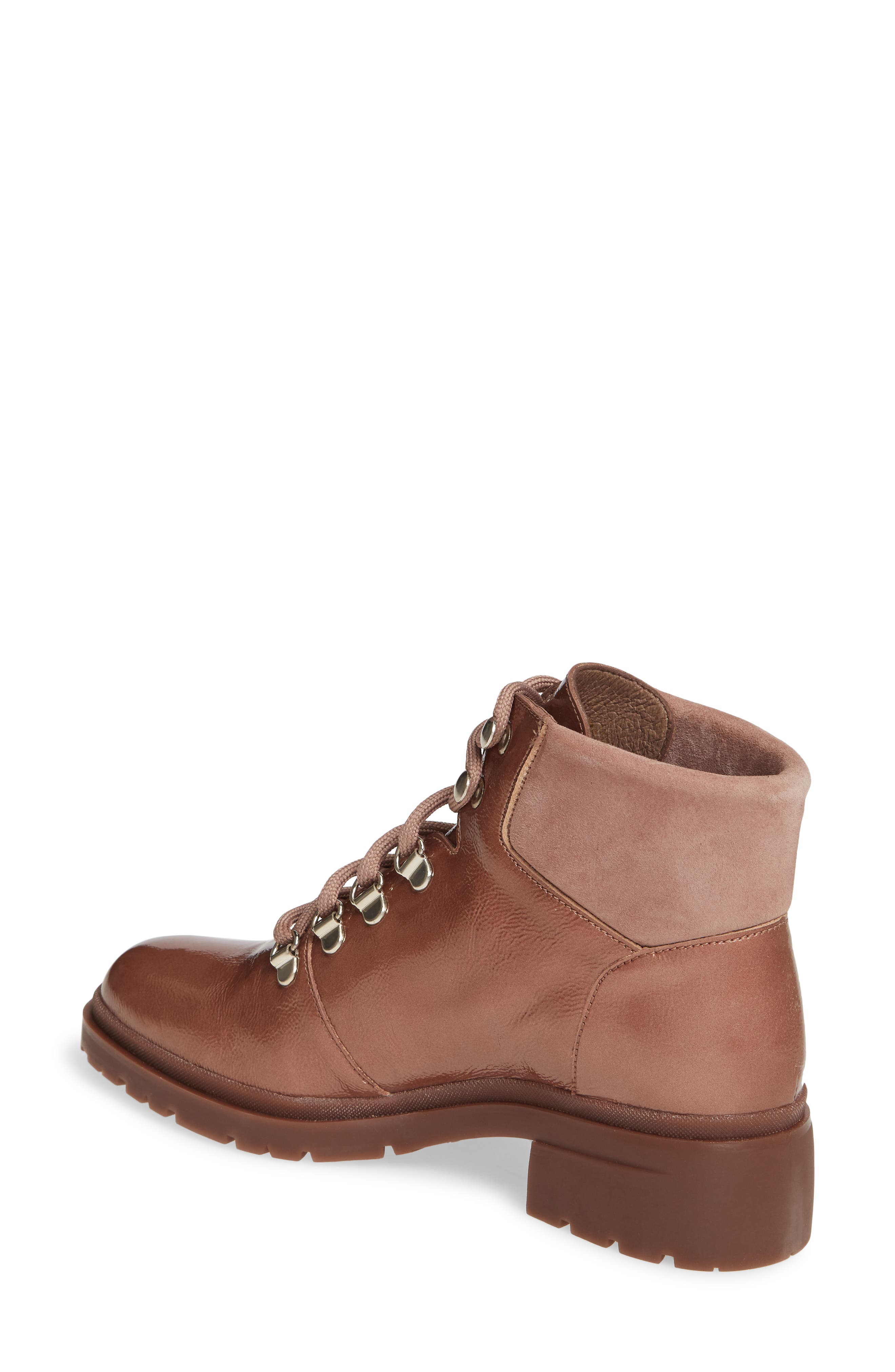 C-4840 Lace-Up Boot, Alternate, color, LACK BLUSH METALLIC LEATHER
