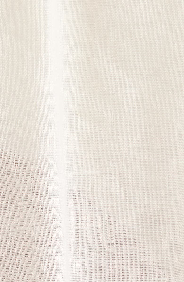 Elan Tie Side Linen Cover-Up Pants, Alternate, color, White