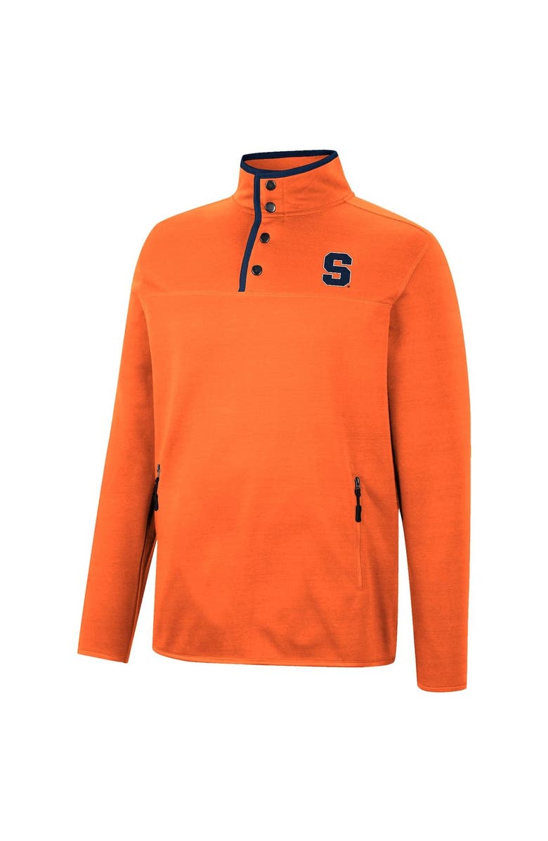 COLOSSEUM Men's Colosseum Orange Syracuse Orange Rebound Quarter-Snap Jacket, Alternate, color, 