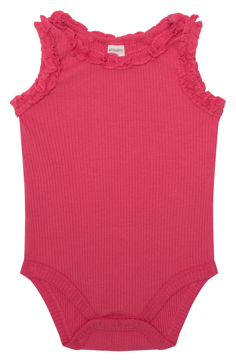 PL Baby by Petit Lem Cherries Bodysuit, Headband & Bloomers Set, Alternate, color, Cherries