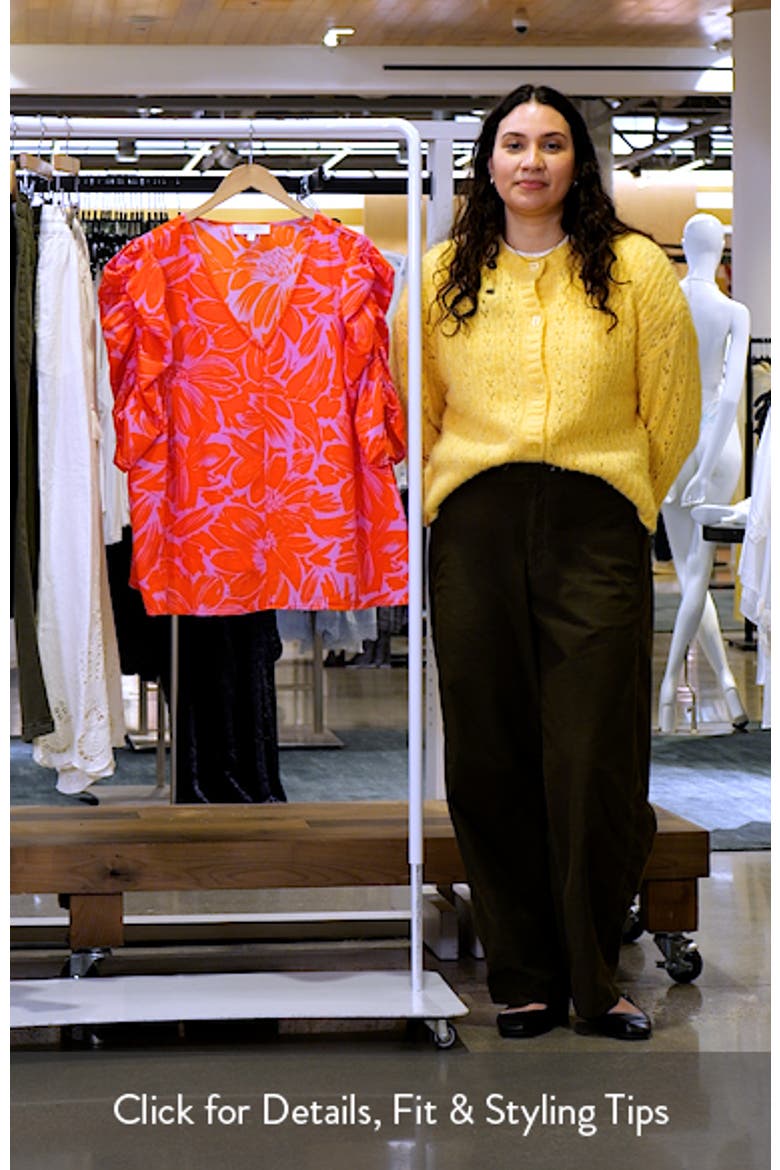 Rania Floral Chancellor Ruched Sleeve Top video