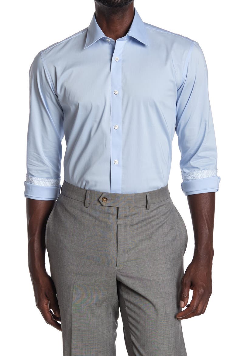 Solid Endurance Fit Shirt, Main, color, BLUE
