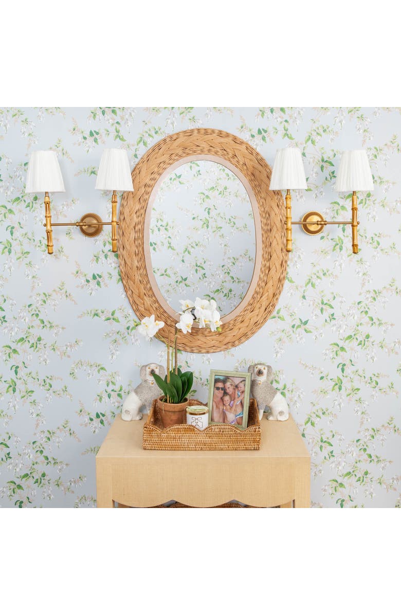 Mrs. Alice Wooden Rechargeable Double Wall Light, Alternate, color, Neutral