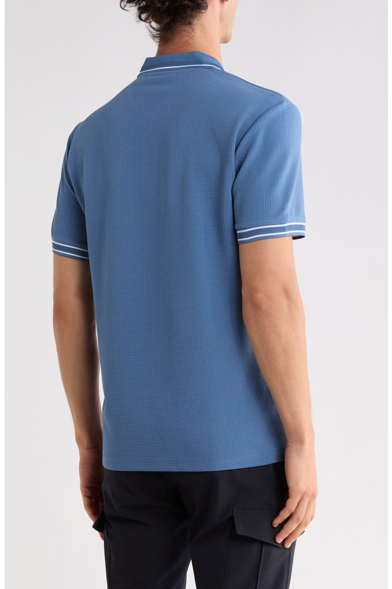 Avika Zip Polo, Alternate, color, BLUE HORIZON