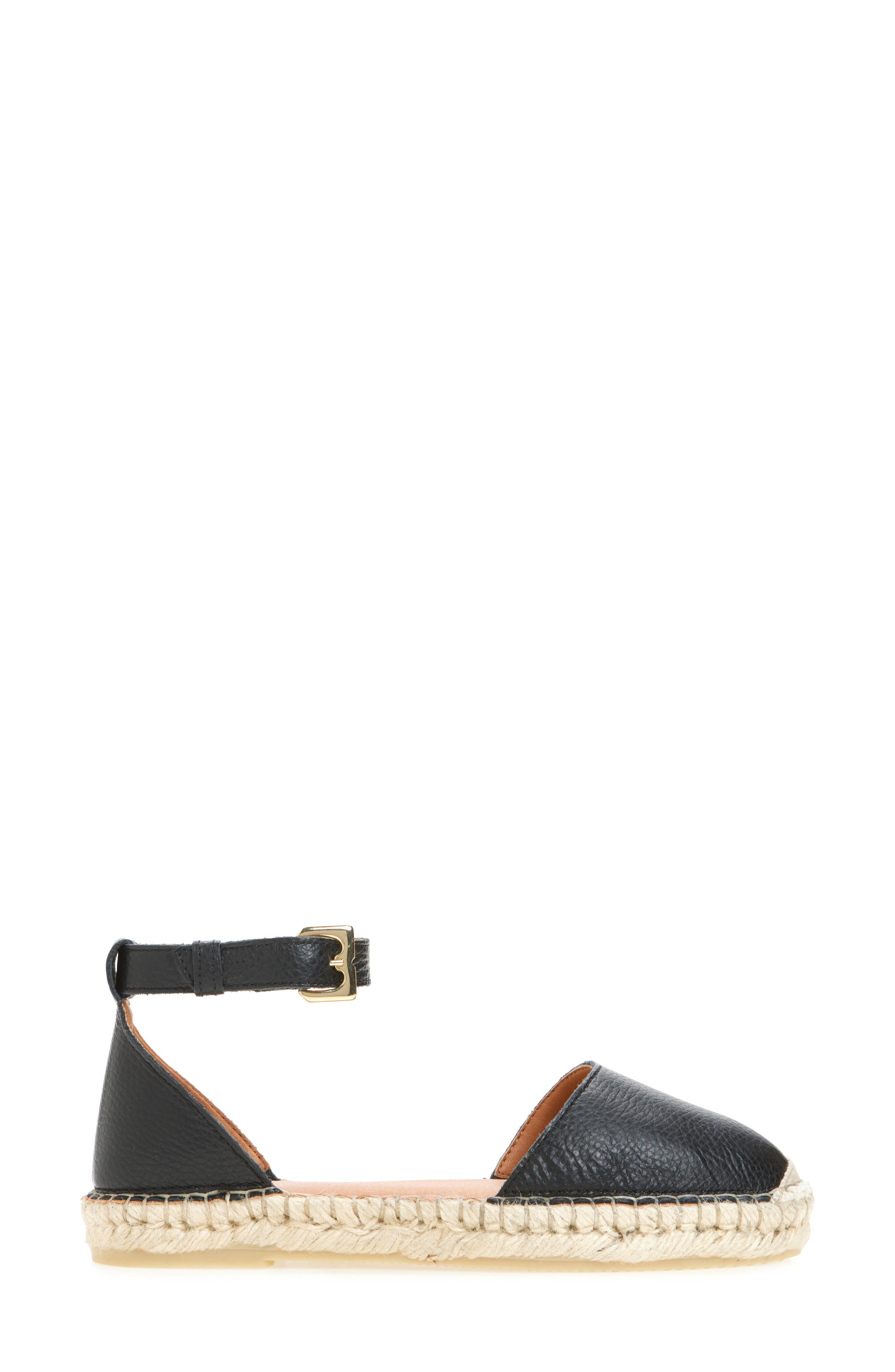 Bruno Magli Sabella Espadrille Sandal, Alternate, color, Black Pebbled