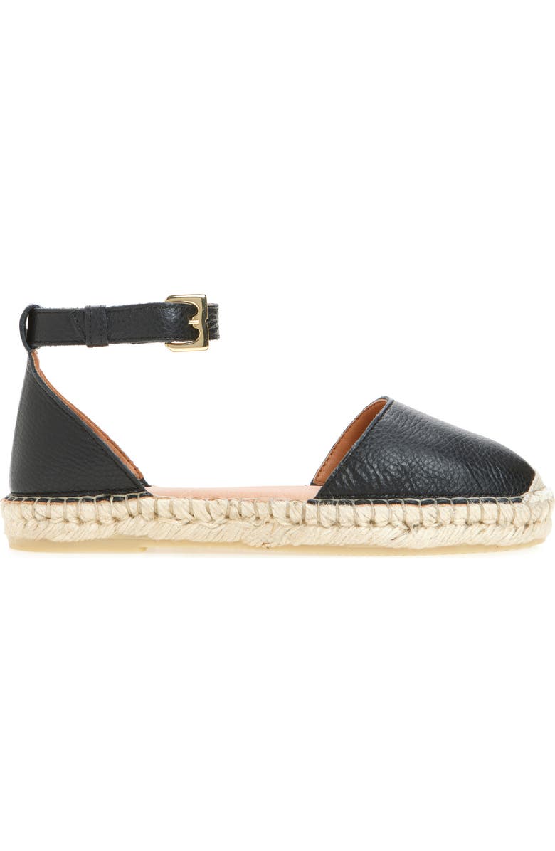Bruno Magli Sabella Espadrille Sandal, Alternate, color, Black Pebbled