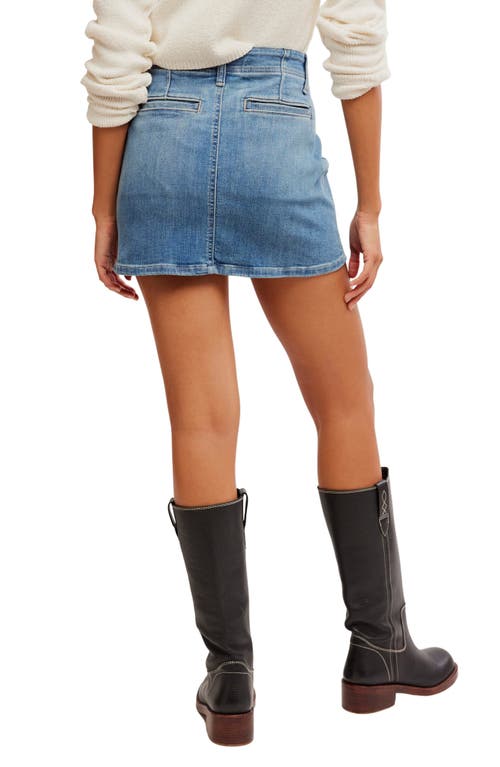 Shop Free People Daylight Denim Miniskirt