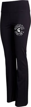 CONCEPTS SPORT Women's Concepts Sport Black Michigan State Spartans Enclave Tri-Blend Flared Leggings