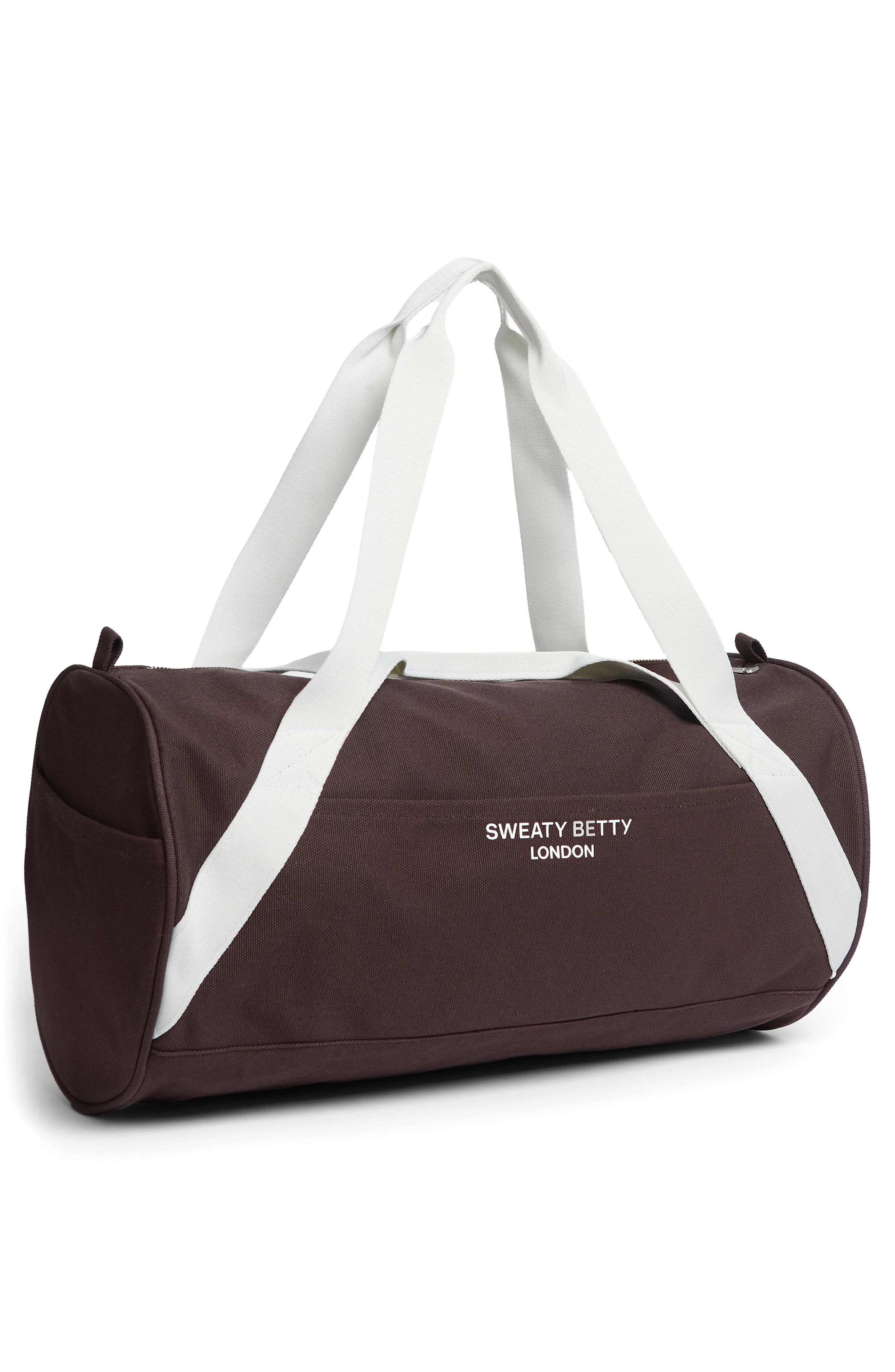 Sweaty Betty Canvas Duffle, Alternate, color, Sable Brown