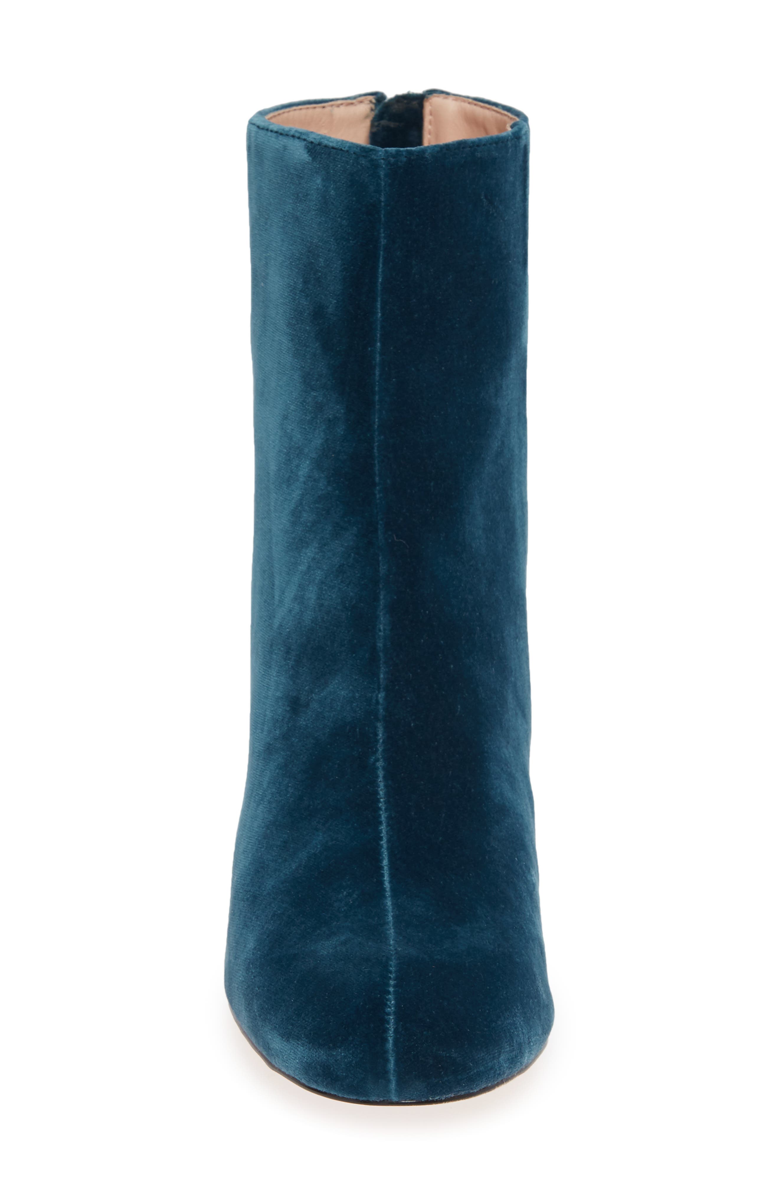 J.Crew Sadie Velvet Ankle Bootie, Alternate, color, 