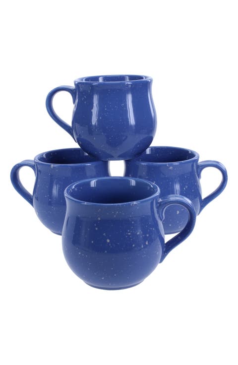 Set of 4 Belly Speckle Mugs
