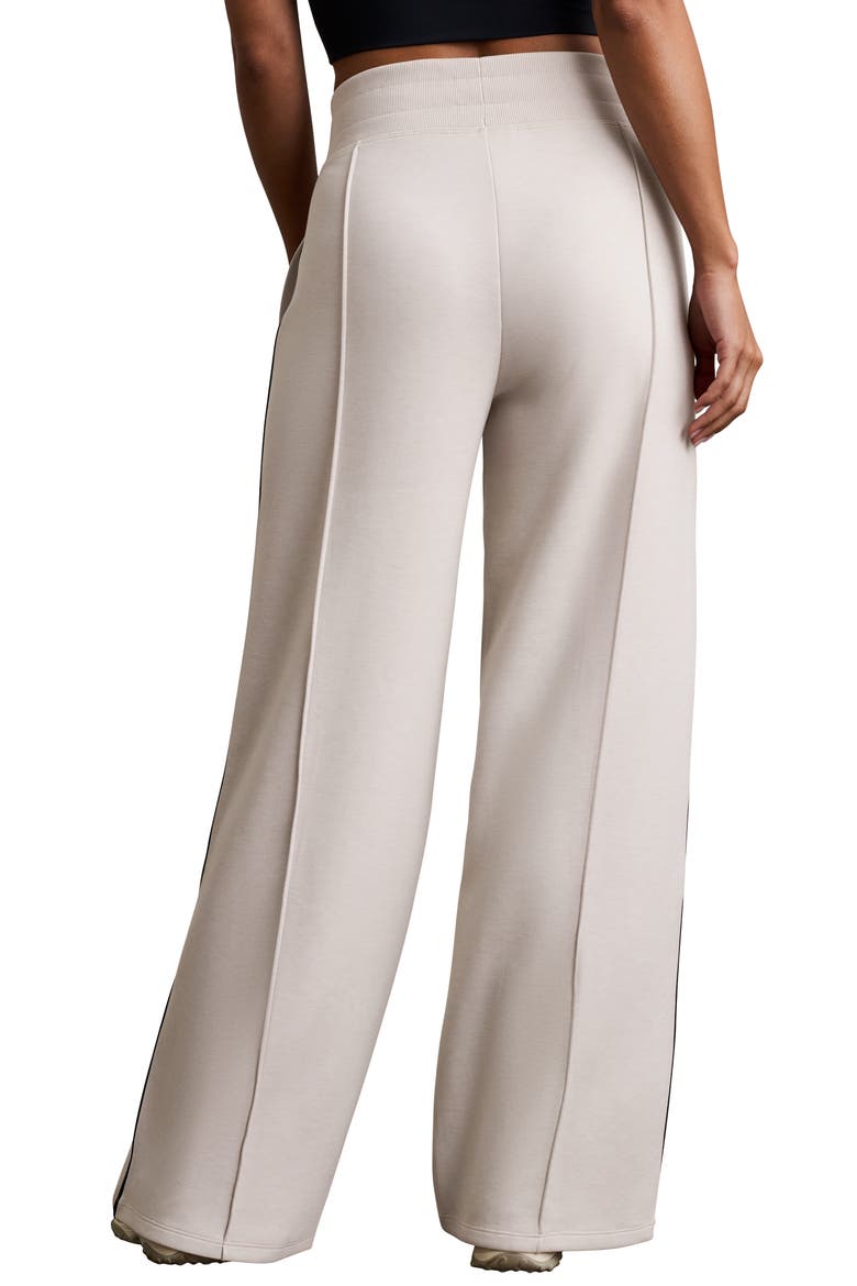 Dreamglow Performance High Waist Wide Leg Trousers, Alternate, color, SAND/ PURE BLACK