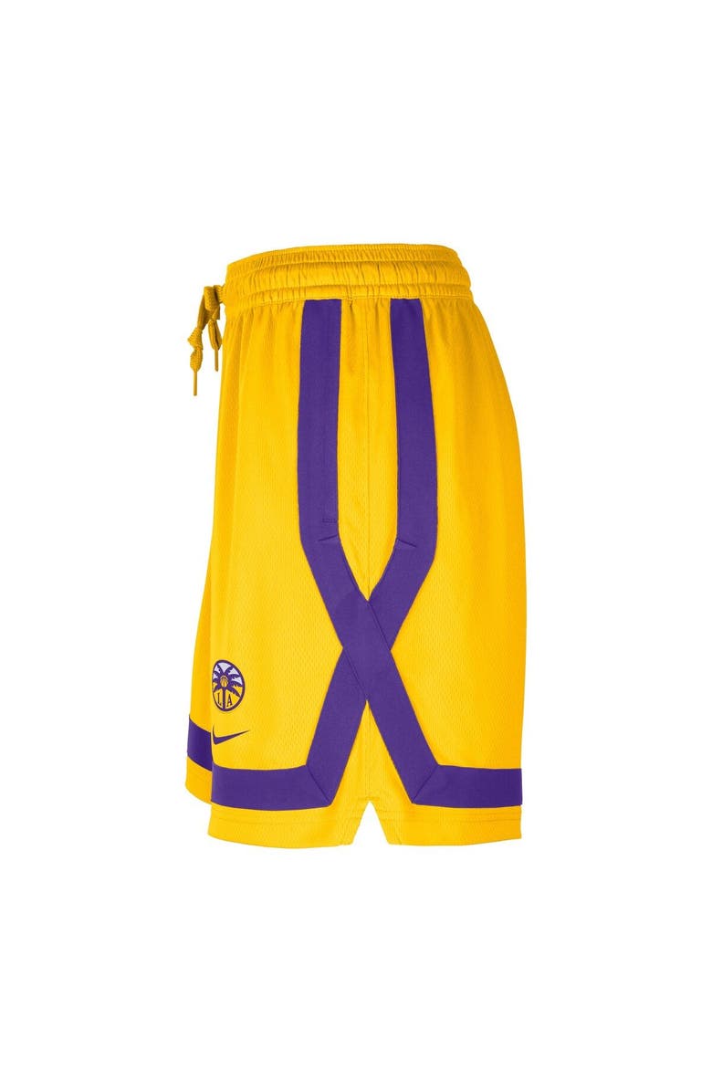 Nike Women's Nike Yellow Los Angeles Sparks Practice Shorts, Alternate, color,