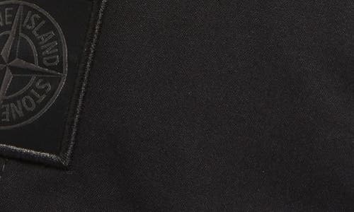 Stone Island Ghost Compass Logo Patch Baseball Cap In Black