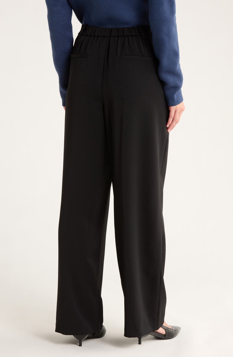 French Connection Harry Pleated Pants, Alternate, color, Black