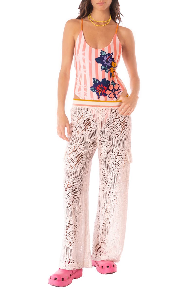 Maaji Hula Harmony Wanda Reversible One-Piece Swimsuit, Alternate, color, Beige Khaki